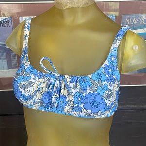 Floral bikini top
